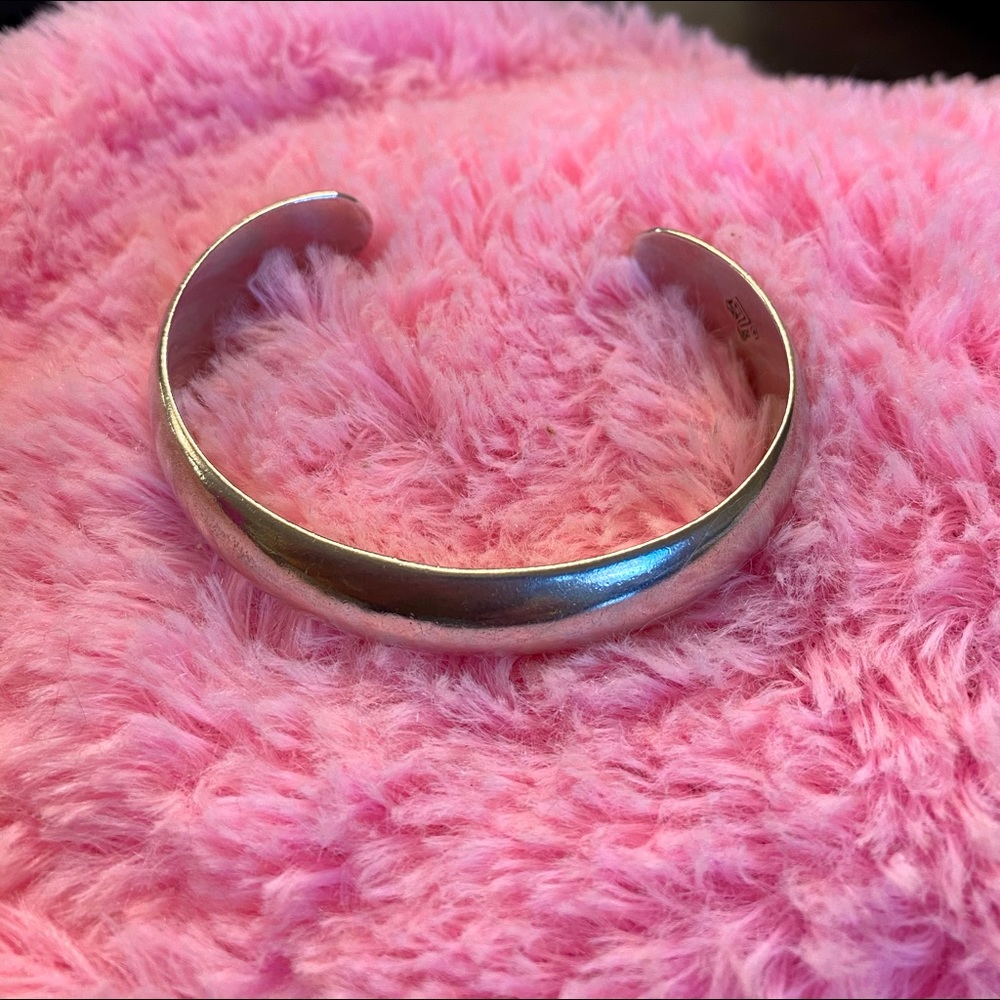 Thick silver cuff